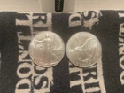 2023 American Silver Eagle 1oz .999 Fine Silver BU Lot Of 2 Direct From Roll #D