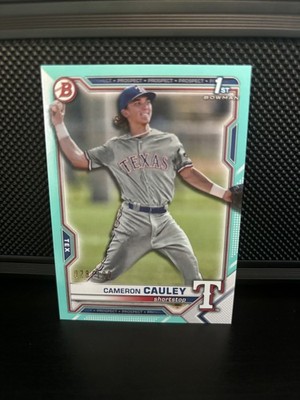 2021 Bowman Draft - Cameron Cauley #BD-192 Aqua /199 1st Bowman
