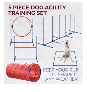 Dog Agility Training Kit Obstacle Course Equipment Set