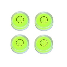 4Pcs Small Circular Bubble Levels with Double Sided Adhesive Bottom Mini Litt...