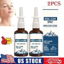 2X NASAL CLEAN SPRAY, MINERAL NASAL CLEANSE, NATURALLY CLEANSE YOUR NASAL CAVITY