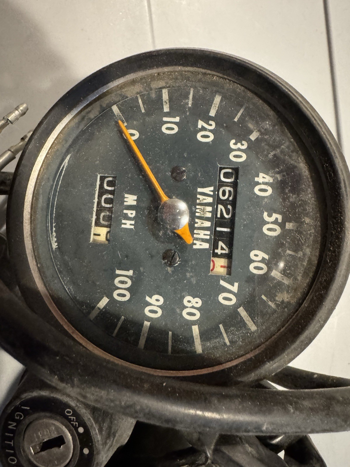Yamaha 1974 1975 1976 DT250 DT360 DT400 Gauge Assembly With Key Switch ...