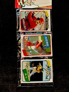 1980 TOPPS XMAS BASEBALL RACK PACK RICKEY HENDERSON RC MIKE SCHMIDT TOM SEAVER