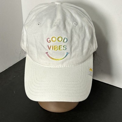 C&C California GOOD VIBES Women s Ball Cap White with Gradient Embroidery
