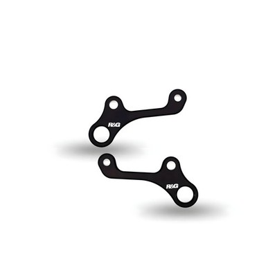 R&G Strap Hitch Plate for Triumph Daytona Moto2� 765 2020 Black Pair