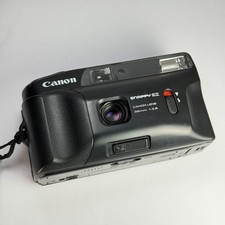 Film Camera Canon Snappy EZ Black Vintage Travel 35mm Point And Shoot Tested VGC