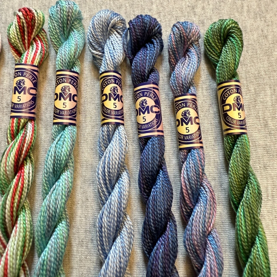 10 DMC Perle Color Variations Size 5 Pearl Cotton Thread No Repeats NOS - Image 3 of 4