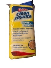 Quickie Clean Results Jumbo Microfiber Floor Mop Refill Cleans Tile Hardwood New