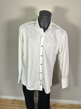 Malohe Hemd/Weiß/Gr.43/Klassisch/Schick/Zeitlos/Manschettenknöpfe