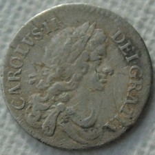 1671 King Charles II Silver Twopence, Good Detail, S3388, 14mm 0.93g