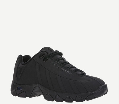 K Swiss  ST329 CMF Black/Black Mens Memory Foam Shoes Sneakers Size 10 W