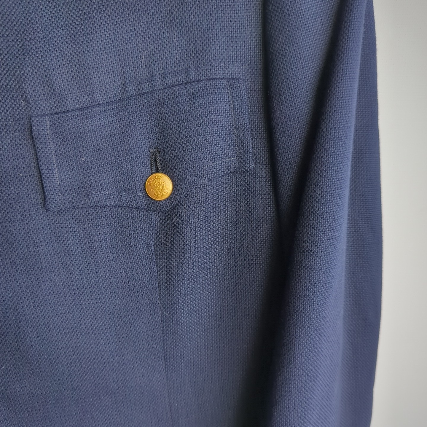 EDDY MILLER Vtg 60s 70s Navy Blue BLAZER SUIT COAT JACKET Men's 42R