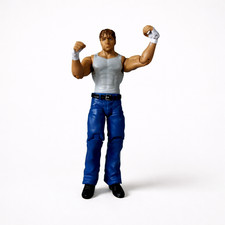 Mattel WWE Dean Ambrose Jon Moxley Action Figure White Tank Blue Jeans Loose