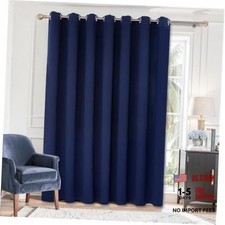 Sliding Door Curtain 84 Inches Long - Blackout 100"W x 84"L Pack of 1 Navy