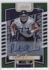 2023 Absolute Rookies Green Spectrum Signatures 2/25 Peter Skoronski Auto 9r9