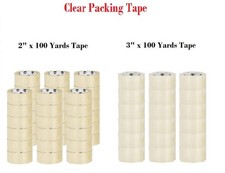 Clear Carton Sealing Packing Package Tape 100 Yards 300 ft Choose: Size  Qty