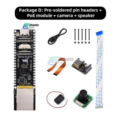 ESP32-P4-ETH Multimedia Development Board Support Xiaozhi AI Deepseek Type C