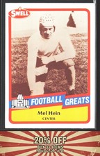1989 Swell Greats #7 Mel Hein New York Giants
