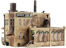 Woodland Pre Fab Sicken Tire Company N Scale - N Scale Model Railroad Building