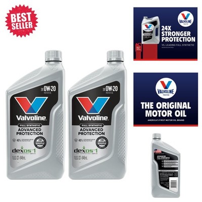 High-Performance SAE 0W-20 Synthetic Oil - 2 Bottles for Total Engine Care