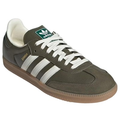 adidas Samba OG Medium Raw Khaki Gum JR0890 Sneaker Damen Schuhe Grün Neu OVP