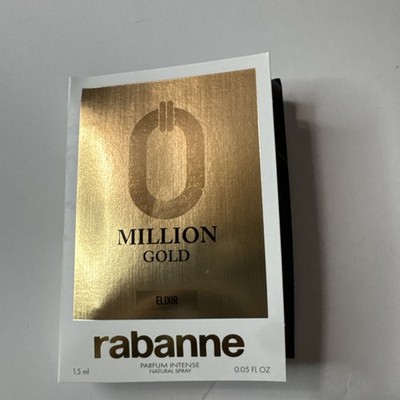 Rabanne Million Gold Elixir Parfum Intense Spray NEW Sample Size Vial 1.5 ml