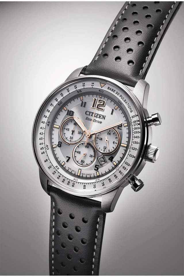 Citizen Men's Chronograph Calendar Eco-Drive Grey Watch 44MM CA4500-24H - Image 4 of 4