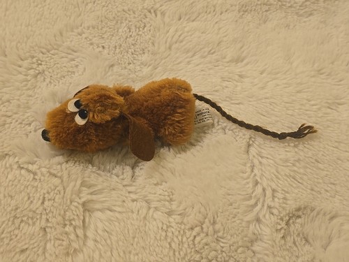 Vintage 1975 Wallace & Berrie Dachshund Puppy Dog Mini Plush 4.5” Long - Picture 4 of 8