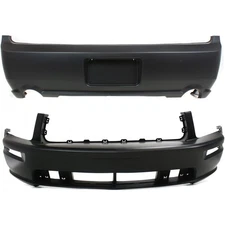Front Rear Bumper Covers Set For 2005-2009 Ford Mustang GT