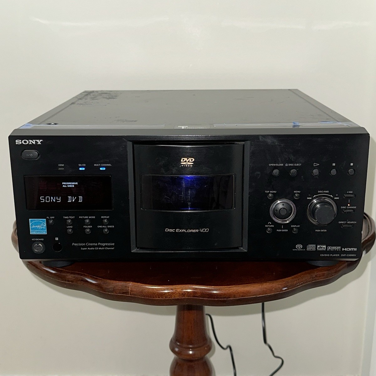 Sony DVP-CX995V Disc Explorer 400 CD/DVD Player Changer Black FOR