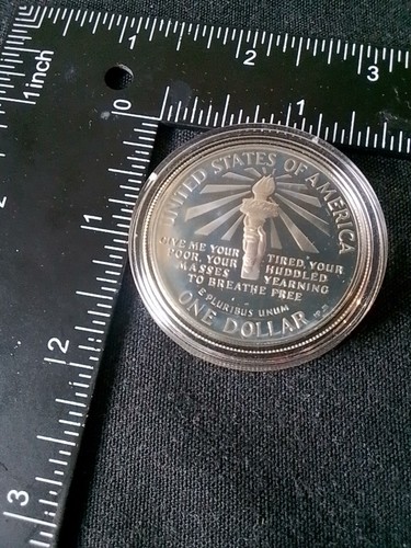 US Mint Set Liberty Coins 1886-1986 S Proof Silver 90% Dollar And Half Dollar - Picture 7 of 24