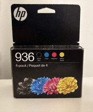 HP 936 4-Pack Standard Capacity Ink Cartridges- Black/Cyan/Magenta/Yellow.Exp 27
