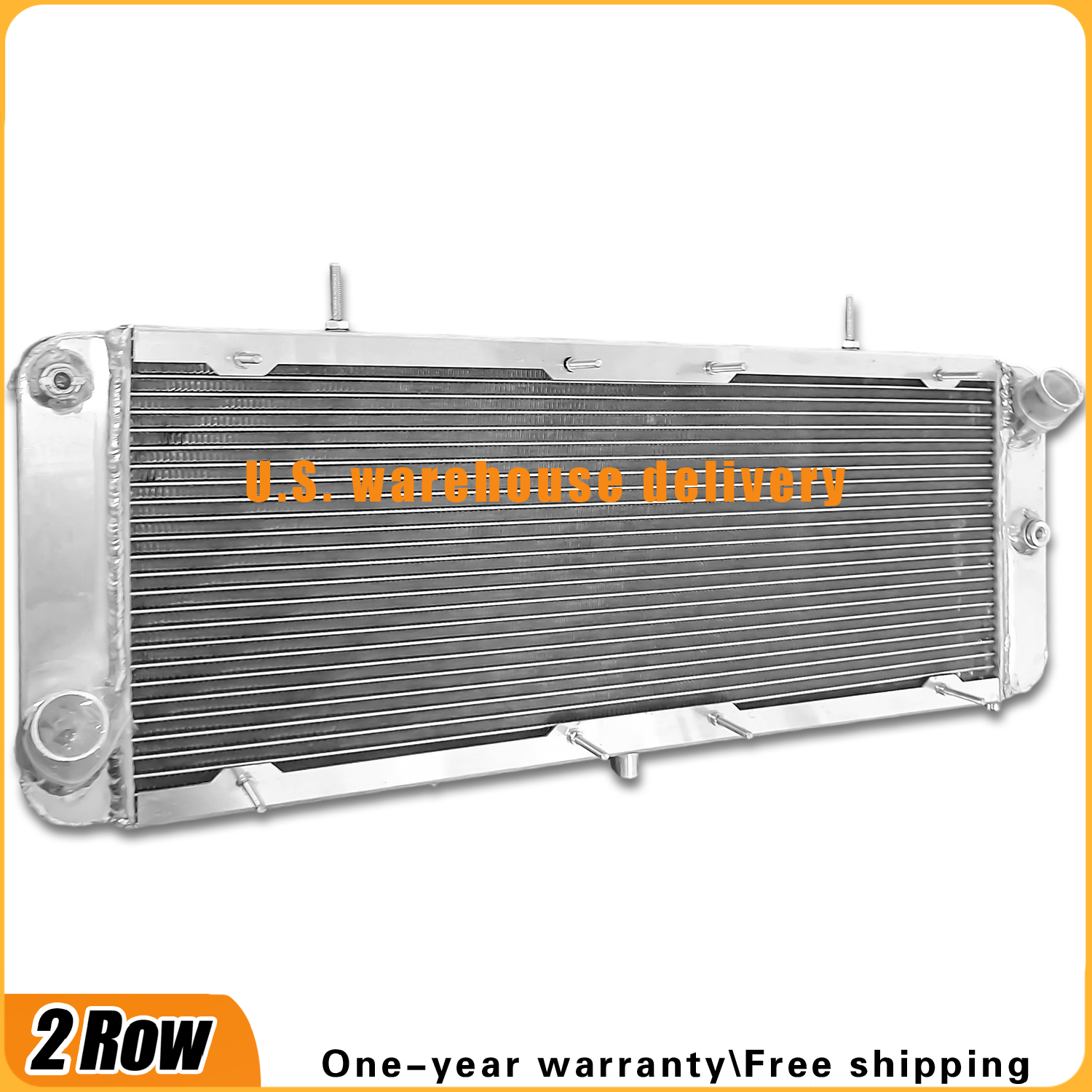 Aluminum Radiator For Fiat X1/9 Bertone X1/9 Lancia Scorpion & Montecarlo 2-ROW