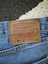 Levis Premium 501 93 Denim Jeans Tag Size 31 Waist