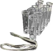 Round neon tube support with Tie wires 60mm tall or 2 3/8 Inches