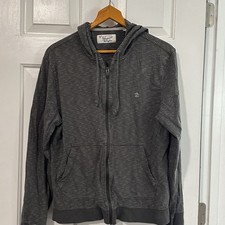 Original Penguin Hoodie Dark Gray Striped Full Zip Size L