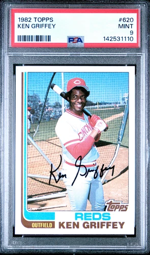 1982 TOPPS #620 KEN GRIFFEY REDS PSA 9