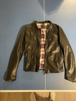 Benheart Italian Leather Jacket, Euro Size 50 Black