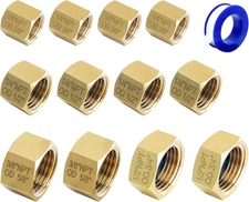 Pipe Fitting Cap NPT Female Pipe Brass Fitting Hex End Cap Stop Valve Connector 