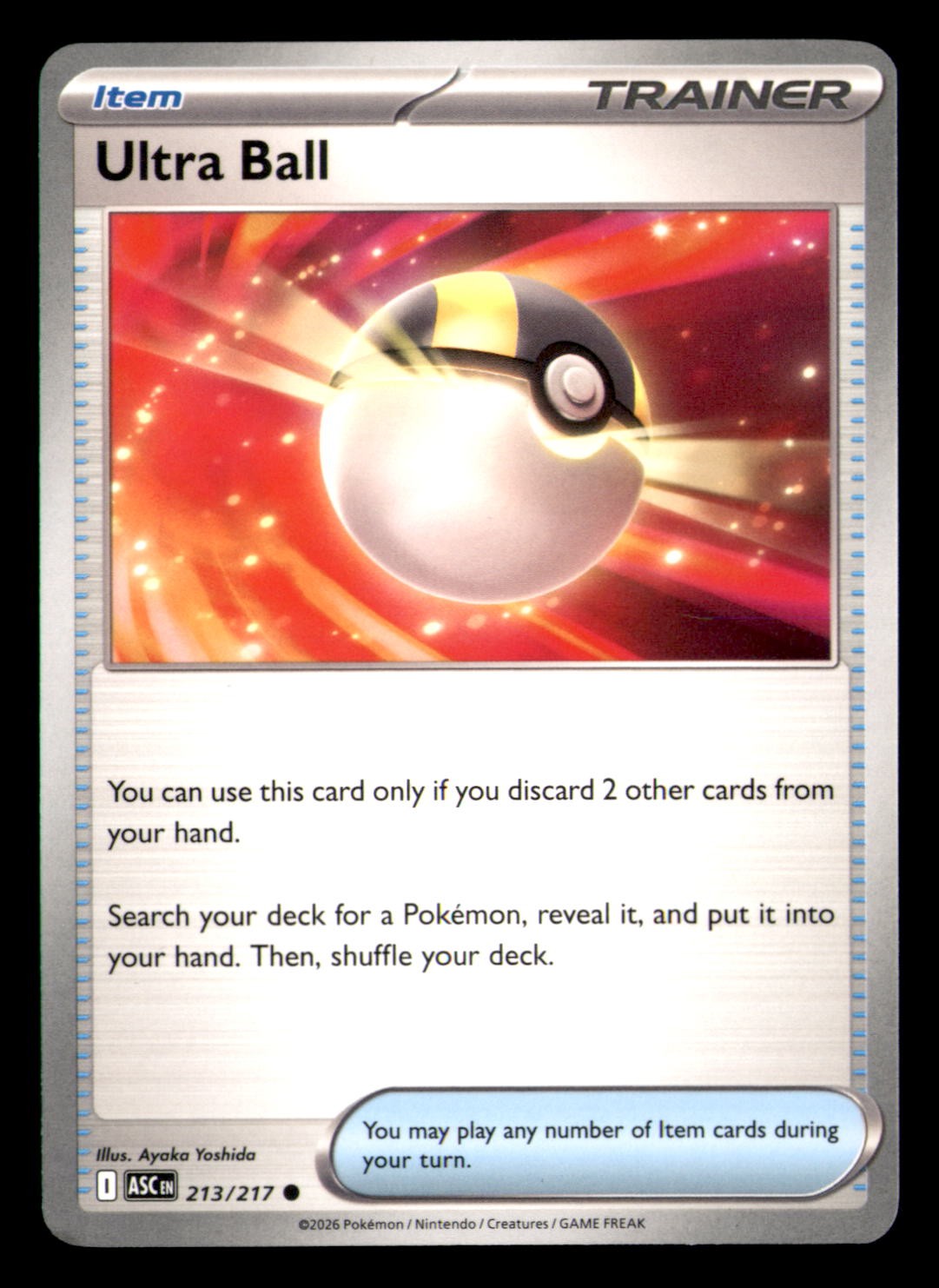 Ultra Ball 213/217 Common Ascended Heroes Pokemon Near Mint