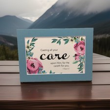 New Handmade 5x7 Matted 4x6 Religious Scripture Inspirational Free Ship 307