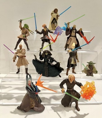 Star Wars Figure Lot Attack Of The Clone Arena Jedi Plo Koon Eeth Koth Kit Fisto
