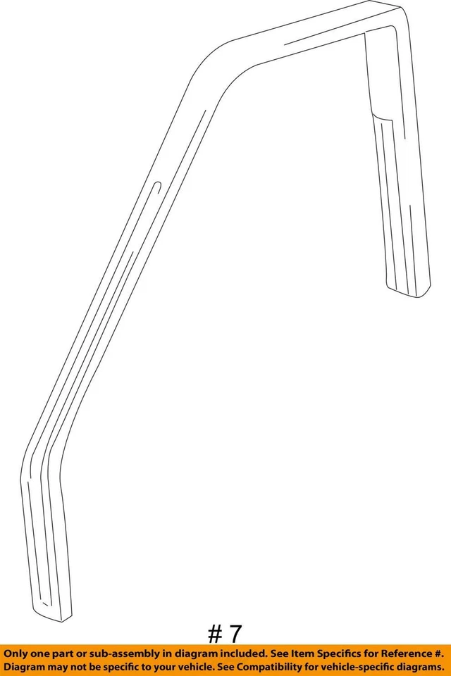 FITS 1999-2003 CHEVROLET TRACKER MOLDING WDO 30022279 - NEW OEM 30022279 - Image 3 of 3