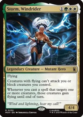 Storm, Windrider 230 Rare Marvel Super Heroes Magic: The Gathering Near Mint