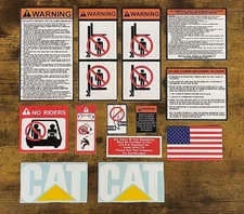 Forklift Safety Decal Set OSHA Warning Labels – Industrial Equipment Stickers
