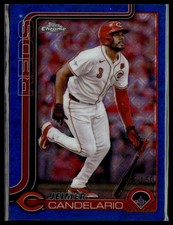 2025 Topps Chrome Logofractor Edition #85 Jeimer Candelario Blue #/150