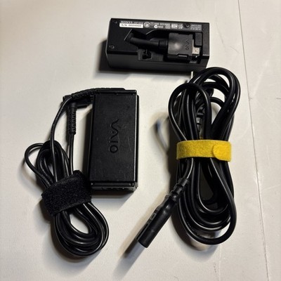 Power Supply Adapter Sony VGP-AC10V2 with LAN/VGA Adapter VGP-DA10 (Vaio P)