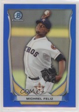 2014 Bowman Draft Top Prospects Chrome Blue Refractor 61/399 Michael Feliz 0wq