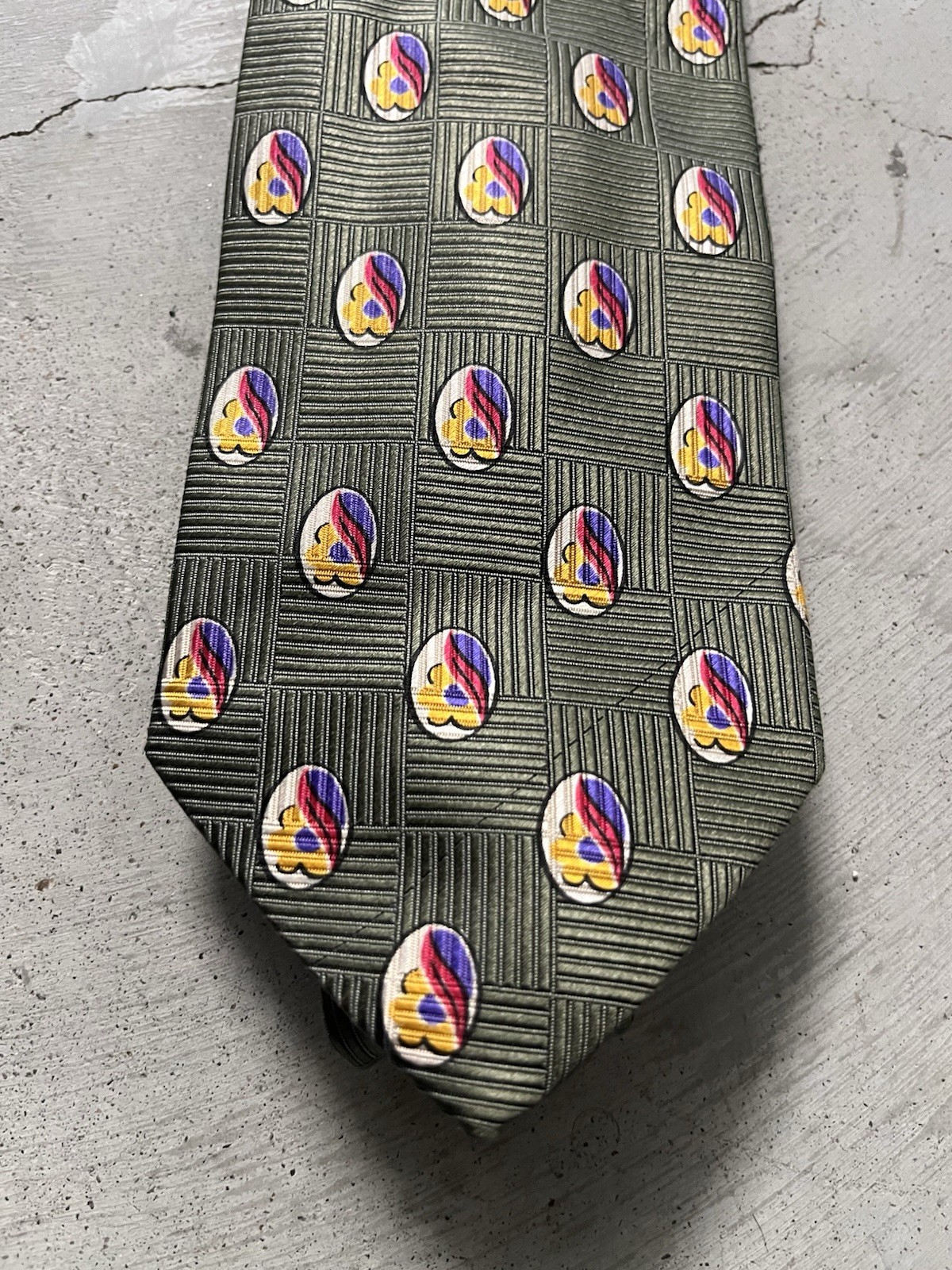 Jos A Bank Signature Gold Collection Silk Tie Italy Made Limited Edition 70/100