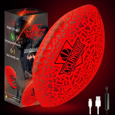 Glow in the Dark Kids Football 6 Rechargeable Light-Up Youth Pool Football,Idea
